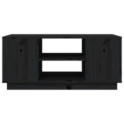 Walplus Coffee Table Black 90X49X40.5 Cm Solid Wood Pine - thumbnail 5
