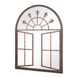Mirroroutlet Metal Arch Shaped Decorative Church Effect Garden Mirror 89Cm X 69Cm - thumbnail 4
