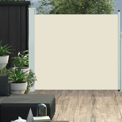 Walplus Patio Retractable Side Awning Garden Sun Shade Canopy Gazebo For Back Door, Porch, Patio 170X300 Cm Cream - image 1