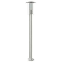 Outdoor Floor Lamp Silver 100 Cm Stainless Steel - thumbnail 2