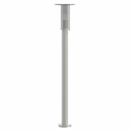 Outdoor Floor Lamp Silver 100 Cm Stainless Steel - thumbnail 6