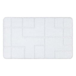 RugsX Bathroom Rug Supreme Lines Non-Slip, Soft - White   50X80 Cm - thumbnail 4