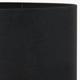 Pacific Lifestyle 40Cm Black Table Lampshade Poly Cotton Cylinder Drum Floor Lamp Shade - thumbnail 3