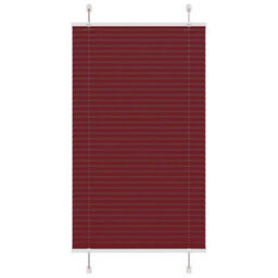 Berkfield Pleated Blind Bordeaux Red 70X100 Cm Fabric Width 69.4 Cm Polyester