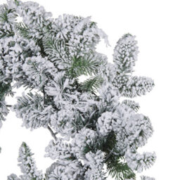 Beliani Snowy Christmas Wreath Led Sundo White 70 Cm - thumbnail 5