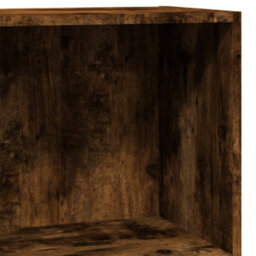 Berkfield Bookcase Smoked Oak 40X24X76 Cm Engineered Wood - thumbnail 7