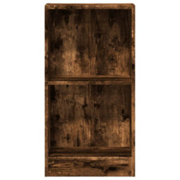 Berkfield Bookcase Smoked Oak 40X24X76 Cm Engineered Wood - thumbnail 4