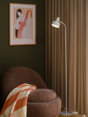 Nordlux Matis Metal Floor Lamp Perforated Shade White,mains - image 1