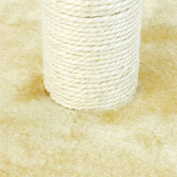 Kct Large Scratching Post For Indoor Cat Kitten Scratcher Scratch 78Cm Beige Pole With Natural Durable Sisal Heavy Duty Compact - thumbnail 4