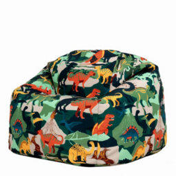 icon Kids Dinosaur Bean Bag Chair Green Childrens Bean Bags