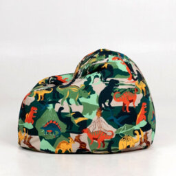icon Kids Dinosaur Bean Bag Chair Green Childrens Bean Bags - thumbnail 8