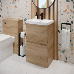 Affine Floor Standing Bathroom Vanity Unit & Basin Sink Storage Furniture Cabinet 500mm - thumbnail 2