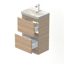 Affine Floor Standing Bathroom Vanity Unit & Basin Sink Storage Furniture Cabinet 500mm - thumbnail 5