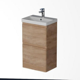 Affine Floor Standing Bathroom Vanity Unit & Basin Sink Storage Furniture Cabinet 500mm - thumbnail 4
