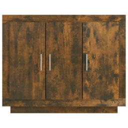Vidaxl Sideboard Smoked Oak 92X35X75 Cm Engineered Wood - thumbnail 5