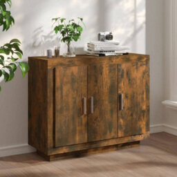 Vidaxl Sideboard Smoked Oak 92X35X75 Cm Engineered Wood - thumbnail 1