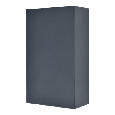 GoodHome Salesian Adjustable Matt Dark Grey Mains-Powered (Wired) Integrated Led Outdoor Double Wall Light 1500Lm - image 1