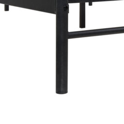 Beliani Bed Metal Mauressac 180 X 200 Cm (Eu Super King) Black - thumbnail 9