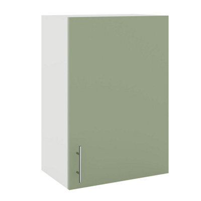 Jd Greta Kitchen Wall Unit 500mm Storage Cabinet With Doors And Shelf 50Cm - Sage Green Matt - image 1