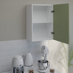 Jd Greta Kitchen Wall Unit 500mm Storage Cabinet With Doors And Shelf 50Cm - Sage Green Matt - thumbnail 3