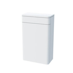 Nes Home Modern 500mm Rimless Back To Wall Wc Toilet Unit Gloss White Space Saving - thumbnail 6