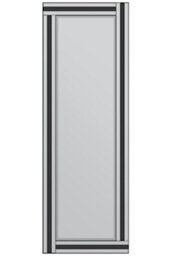 Mirroroutlet Dalton Black Triple Bevel Free Standing Cheval Dress Mirror 5Ft7 X 1Ft11, 170Cm X 58Cm - thumbnail 3