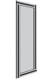 Mirroroutlet Dalton Black Triple Bevel Free Standing Cheval Dress Mirror 5Ft7 X 1Ft11, 170Cm X 58Cm - thumbnail 4