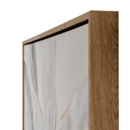 Folira Hand Painted Canvas In Frame - Artistic Wall Decor - thumbnail 3