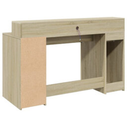 Walplus Desk With Led Lights Sonoma Oak 140X55X91 Cm Engineered Wood - thumbnail 8