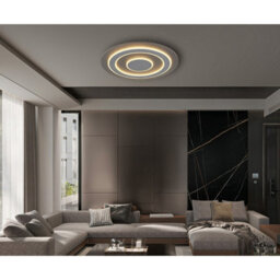 Luminosa Lighting Luminosa Jayden 60Cm Integrated Led Semi Flush Ceiling Light Anthracite Brushed Led 3000K - thumbnail 4