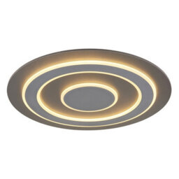 Luminosa Lighting Luminosa Jayden 60Cm Integrated Led Semi Flush Ceiling Light Anthracite Brushed Led 3000K