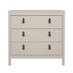 Madrid Matt Cashmere No Effect 3 Drawer Chest (H)797mm (W)823mm (D)384mm - thumbnail 3