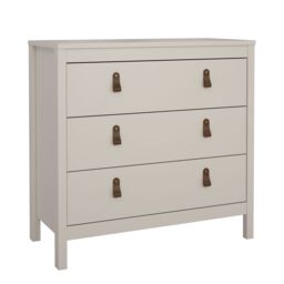 Madrid Matt Cashmere No Effect 3 Drawer Chest (H)797mm (W)823mm (D)384mm - thumbnail 2