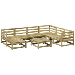 Berkfield 8 Piece Garden Sofa Set Impregnated Wood Pine - thumbnail 2