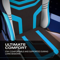X Rocker Agility Compact Ergonomic Pc Gaming Chair For Kids - Black / Blue - thumbnail 3