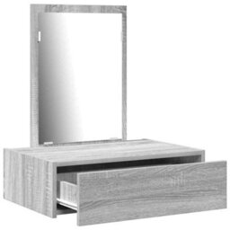 Walplus Dressing Table With Drawer Grey 60 X 40 X 70 Cm Engineered Wood - thumbnail 5