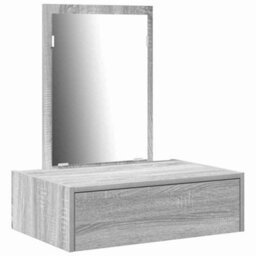 Walplus Dressing Table With Drawer Grey 60 X 40 X 70 Cm Engineered Wood - thumbnail 2