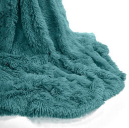 Homespace Direct Ltd Cuddles Blanket/throw Teal 150 X 200Cm - thumbnail 2