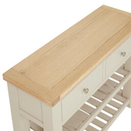 The Furniture Market Cheshire Dove Grey Painted 2 Drawer Hall Console Table - thumbnail 5