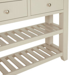 The Furniture Market Cheshire Dove Grey Painted 2 Drawer Hall Console Table - thumbnail 7