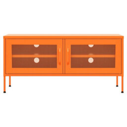 Berkfield Durable Tv Cabinet Orange 105X35X50 Cm Steel - thumbnail 3