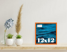 12X12 Orange Picture Frame (30.5 X 30.5Cm) Poster, Photo, Artwork, Gallery Wall Or Print - thumbnail 2