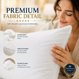 Chilimilii Pillows Hotel Quality Bounce Back Hollowfiber Filled Pillow Anti-Allergic Pack Of 8 - thumbnail 6