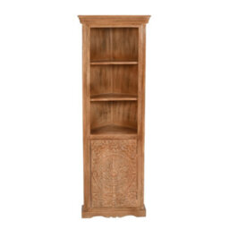 Worcester Artistry Mango Wood Corner Bookcase - thumbnail 5