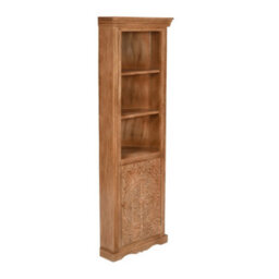 Worcester Artistry Mango Wood Corner Bookcase - thumbnail 2