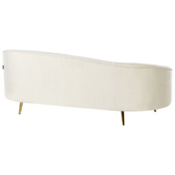 Beliani Sofa 2 Seater Savar Velvet Light Beige - thumbnail 5