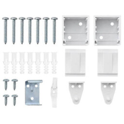 Walplus Window Blind With Curtains Manual White Aluminium - thumbnail 9