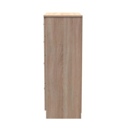 Stafford 4 Drawer Deep Chest In Bardolino Oak (Ready Assembled) - thumbnail 2