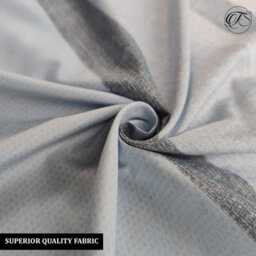 Neel Blue King Size Printed Duvet Cover & 2 Matching Pillow Cases - Grey & Blue - thumbnail 2