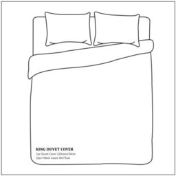 Neel Blue King Size Printed Duvet Cover & 2 Matching Pillow Cases - Grey & Blue - thumbnail 5